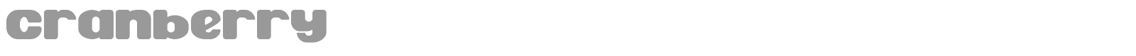 Cranberry font preview